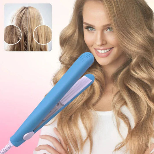 Mini GlamWave 2-en-1: Tu Secreto para un Cabello Perfecto
